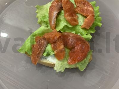 Brusketos su raudona žuvimi Žingsnis 7