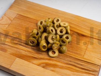 Salotos su sardinėmis ir krevetėmis Žingsnis 1