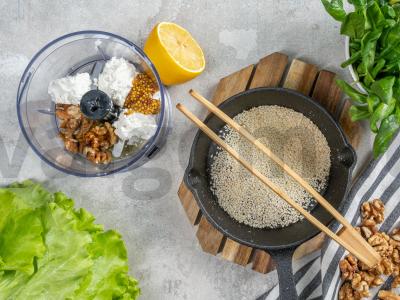 Graikiškos salotos su baklažanais Žingsnis 2