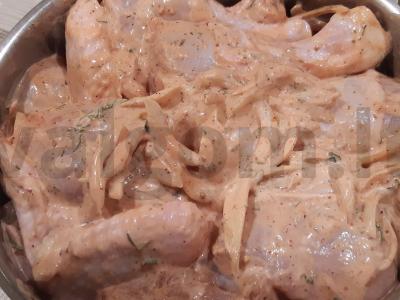 Skanus vištienos kebabas ant grotelių Žingsnis 3