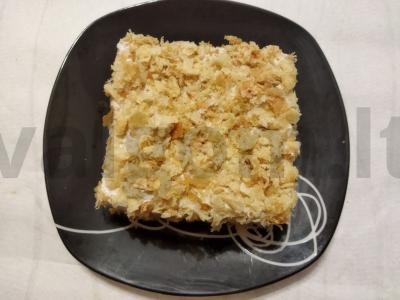 Neįprastas "Napoleono" pyragas su ikrais. pagrindine nuotrauka