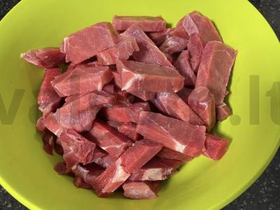 Kepta jautiena Žingsnis 1