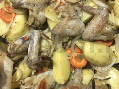 Sparneliai ir bulvės pagrindine nuotrauka