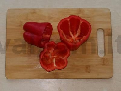 Paprikos, įdarytos daržovėmis ir mėsa, keptuvėje Žingsnis 2