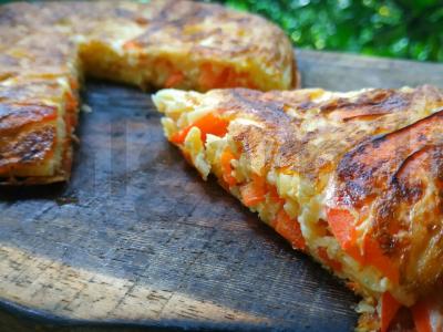 Makaronų pyragas. pagrindine nuotrauka
