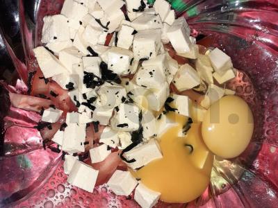 Tofu ir wakame omletas Žingsnis 3