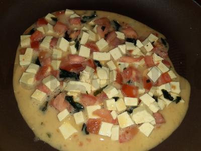Tofu ir wakame omletas Žingsnis 4