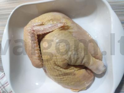 Kepta kario vištiena su traškia plutele Žingsnis 1