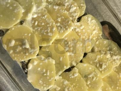 Bulvės su grybais vakarienei Žingsnis 4