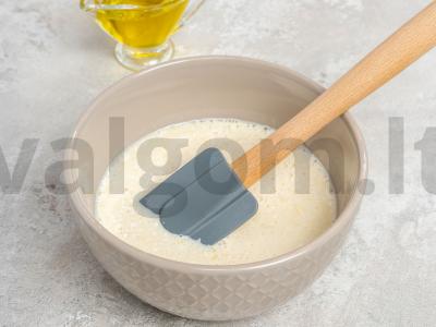 Alaus blyneliai su lašiša Žingsnis 1