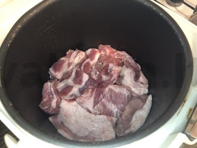 Prancūziško stiliaus mėsa daugiafunkcinėje keptuvėje Žingsnis 1