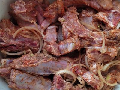 Šonkauliukai su bulvėmis "Apetitiškas" Žingsnis 2