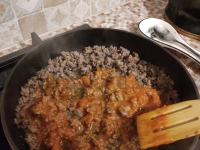 Flotsky makaronai su pomidorų pasta Žingsnis 3