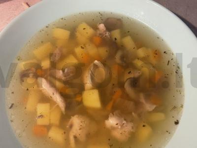 Grybų sriuba pagrindine nuotrauka