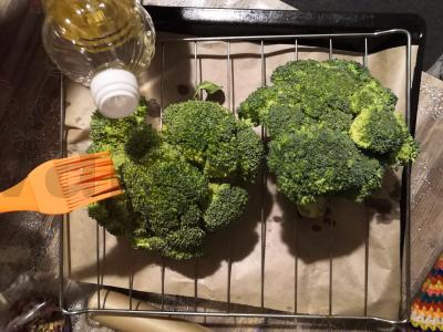 Kepti brokoliai Žingsnis 3