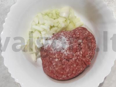 Chebureks greitam maistui Žingsnis 1