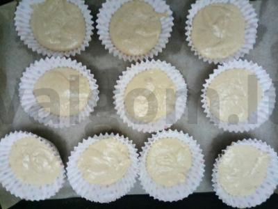 Skanūs citrininiai keksiukai su zefyrų kremu Žingsnis 2