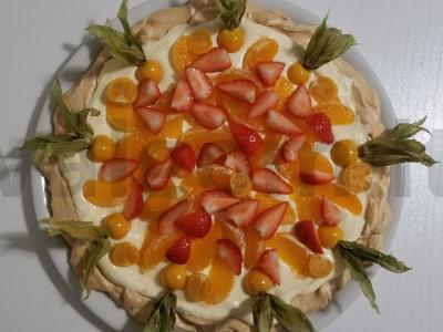 Legendinis Pavlovos desertas su mandarinų kremu pagrindine nuotrauka