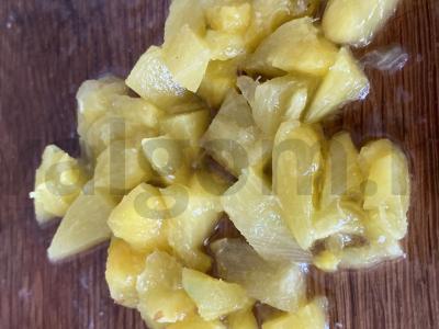 Subtilus desertas su mangais ir ananasais Žingsnis 4