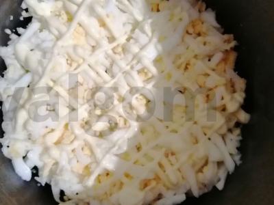 Sluoksniuotos kokteilių salotos su kumpiu Žingsnis 3