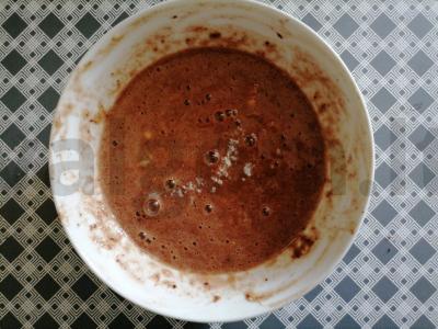 Greitas šokoladinis keksas Žingsnis 3