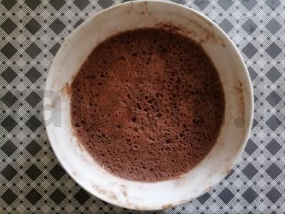 Greitas šokoladinis keksas Žingsnis 4