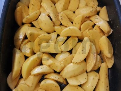 Skanūs bulvių pleištai Žingsnis 2