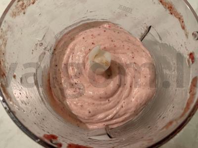 Oro bananų ir braškių šerbetas Žingsnis 3