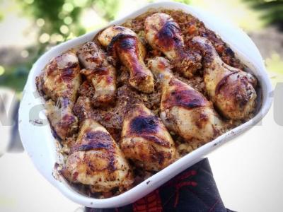 Bulgur, keptas su kojomis pagrindine nuotrauka
