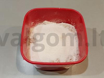 Šokoladinis bananų pyragas Žingsnis 2