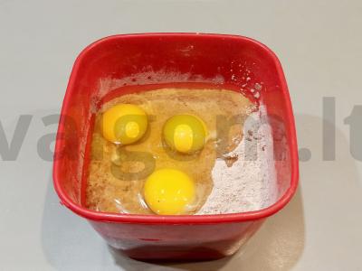 Šokoladinis bananų pyragas Žingsnis 3