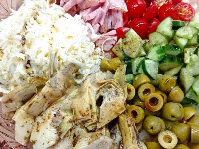Capricciosa salotos su kumpiu ir mocarela Žingsnis 8