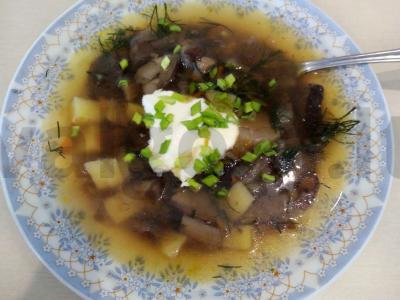 Grybų sriuba pagrindine nuotrauka