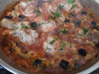 Itališka vištiena su salierais ir grybais Žingsnis 4