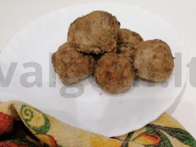 Mėsos kukuliai be padažo pagrindine nuotrauka