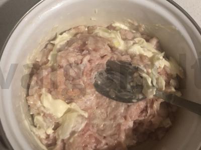 Traškūs čeburekai su vištiena ir majonezu Žingsnis 2