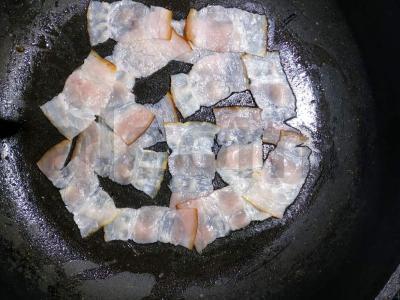 Makaronai su šonine ir sūriu Žingsnis 3