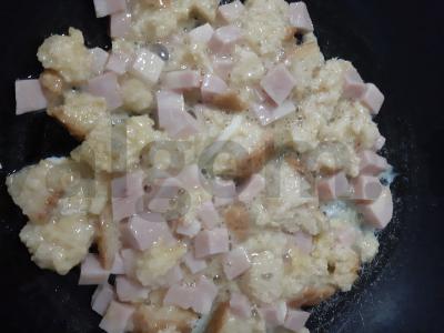 Lengvi pusryčiai su kiaušiniais ir kumpiu Žingsnis 2