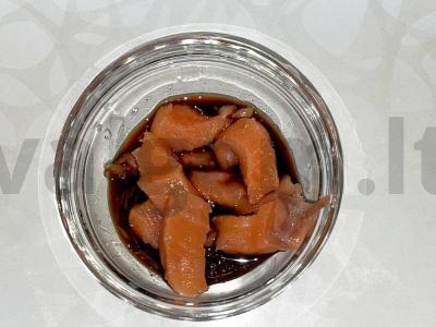 Daržovių salotos su sultinga lašiša Žingsnis 1