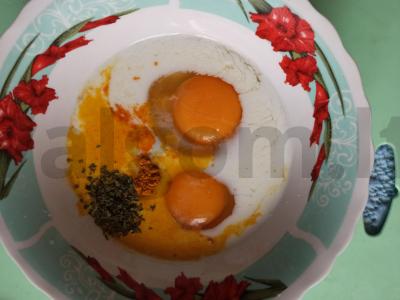 Omletas su kopūstų ir grybų įdaru bei sūriu Žingsnis 2