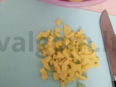 Trikampiai paplotėliai su jautiena ir bulvėmis Žingsnis 8