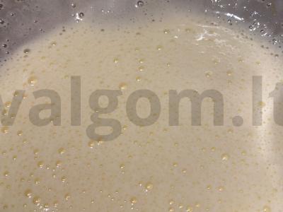 Varškės apkepas su šokolado dražė kaip vaikystėje Žingsnis 1