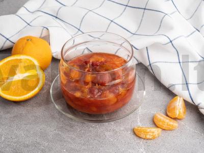 Mandarinų, braškių ir apelsinų uogienė Žingsnis 3