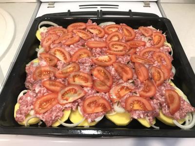 Prancūziško stiliaus mėsa ant bulvių pagrindo Žingsnis 4