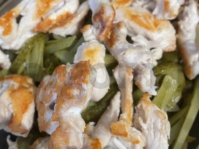Salotos "Delight" su vištiena ir kukurūzais Žingsnis 3