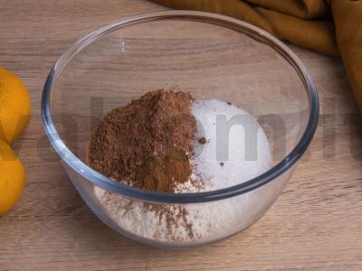 Šokoladiniai keksiukai su mandarinais Žingsnis 3