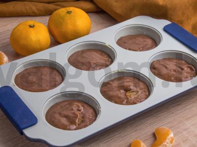 Šokoladiniai keksiukai su mandarinais Žingsnis 5