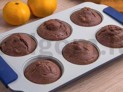 Šokoladiniai keksiukai su mandarinais Žingsnis 6