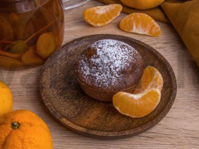 Šokoladiniai keksiukai su mandarinais Žingsnis 7