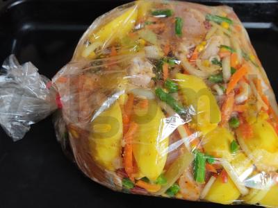 Vištiena su daržovėmis Žingsnis 6